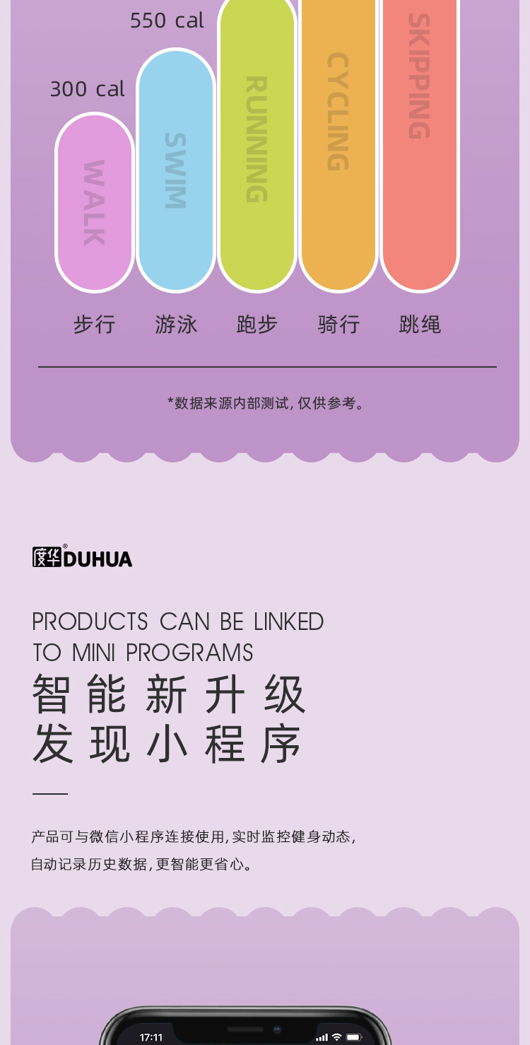 華為HIlink度華智能跳繩 BJX-ST-V001      